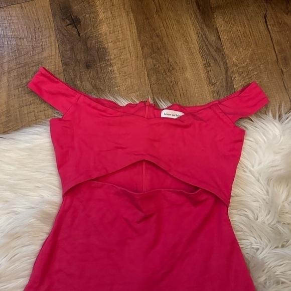 LOVERS + FRIENDS Rachel Mini Dress In Bright Pink - Picture 4 of 5